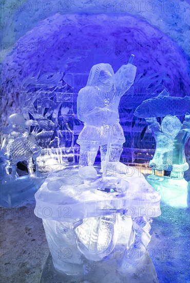 Colourful ice sculptures in the Permafrost kingdom