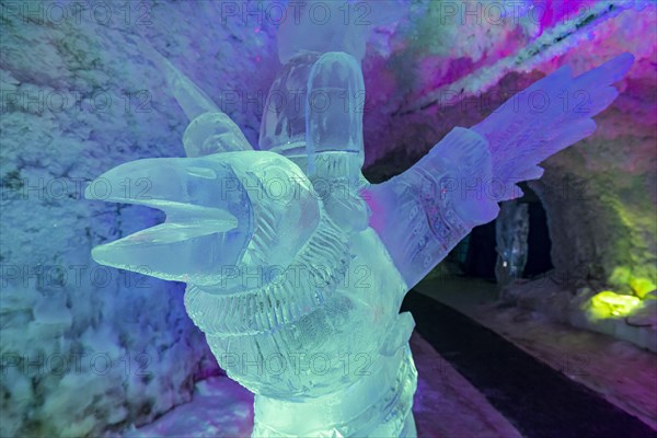 Colourful ice sculptures in the Permafrost kingdom