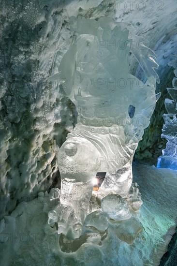 Colourful ice sculptures in the Permafrost kingdom