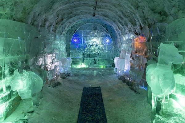 Colourful ice sculptures in the Permafrost kingdom