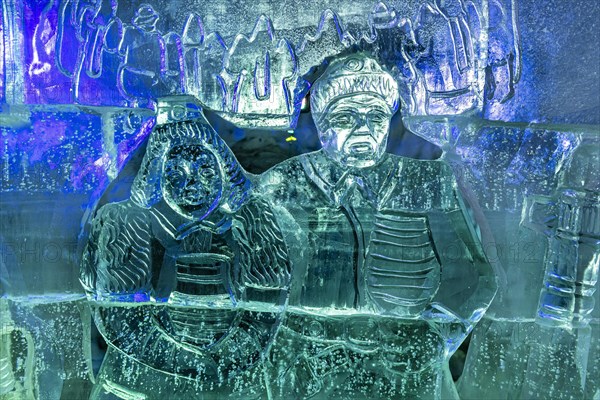 Colourful ice sculptures in the Permafrost kingdom