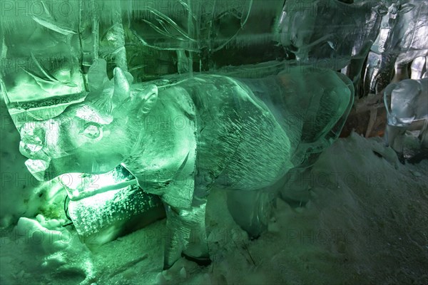 Colourful ice sculptures in the Permafrost kingdom