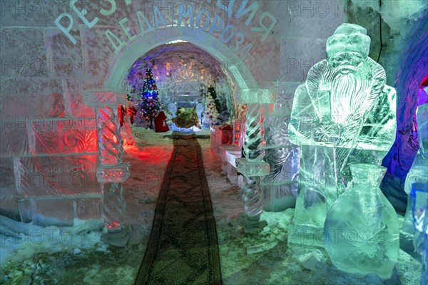 Colourful ice sculptures in the Permafrost kingdom