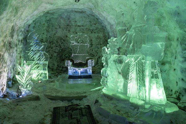 Colourful ice sculptures in the Permafrost kingdom