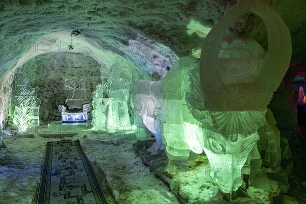 Colourful ice sculptures in the Permafrost kingdom