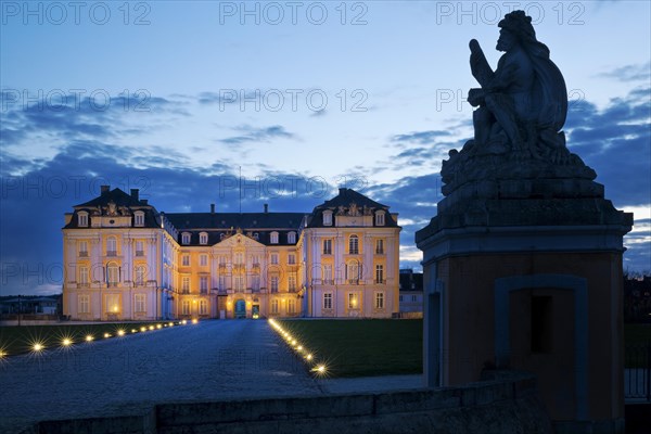 Augustusburg Castle in the evening