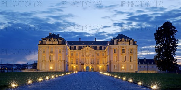 Augustusburg Castle in the evening