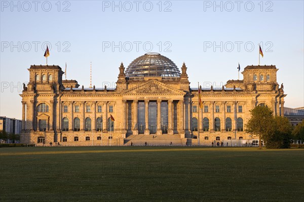 Reichstag in the evening light