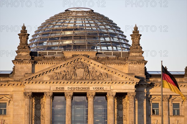 Reichstag in the evening light