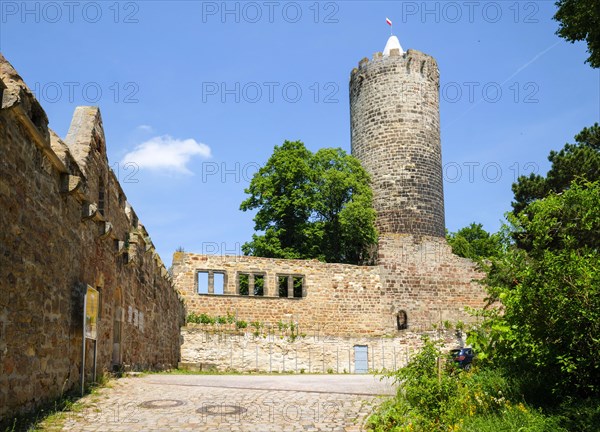 Schoenburg Castle Ruin in the Saale Valley