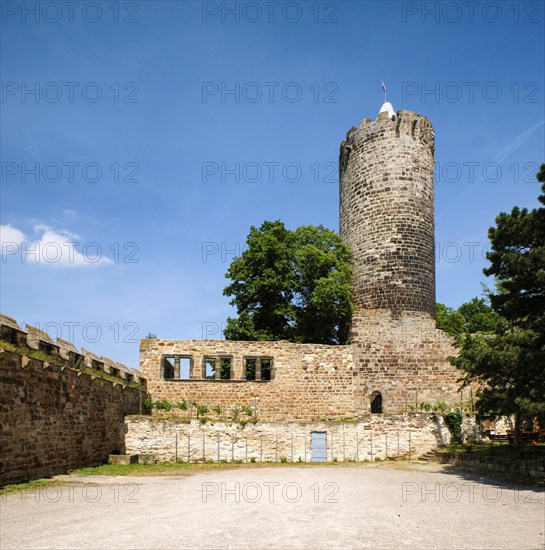 Schoenburg Castle Ruin in the Saale Valley