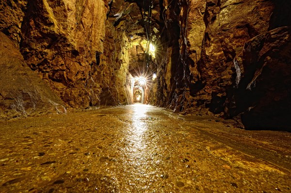 Tunnel in a mountain gallery