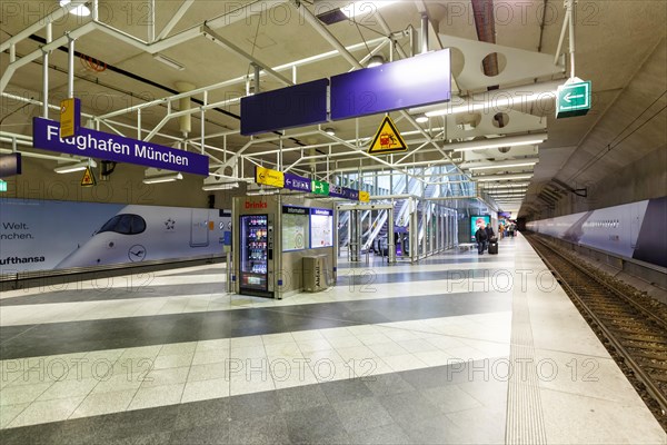 S-Bahn station Deutsche Bahn at Munich Airport