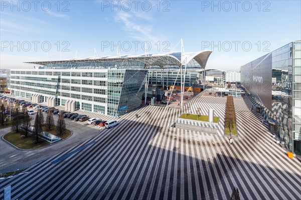 Munich Airport Center MAC and Lufthansa Terminal 2 of Munich Airport