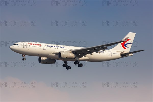 An Airbus A330-200 of China Eastern Airlines with registration number B-5920 at Shanghai Hongqiao Airport