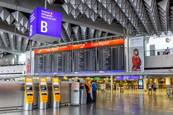 Terminal 1 Departure Hall B of Frankfurt Airport