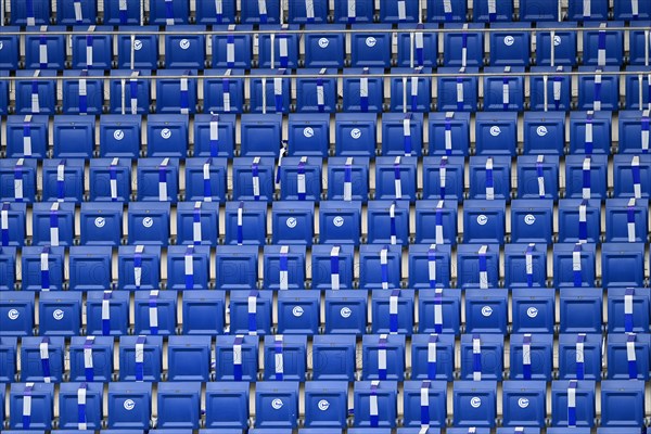 Empty rows of seats