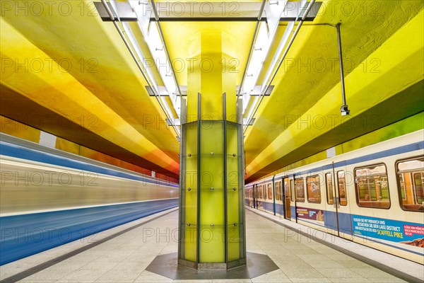 Subway Metro station Candidplatz station in Munich