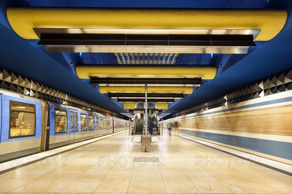 Subway Metro Station Station Olympia-Einkaufszentrum OEZ in Munich