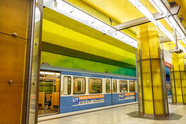 Subway Metro station Candidplatz station in Munich