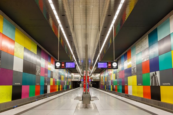 Subway Metro Station Stop Station Georg-Brauchle-Ring in Munich