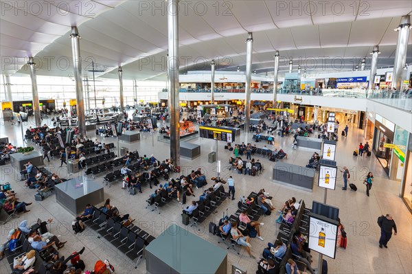 London Heathrow Airport (LHR) in the United Kingdom Terminal 2 The Queen's Terminal in London