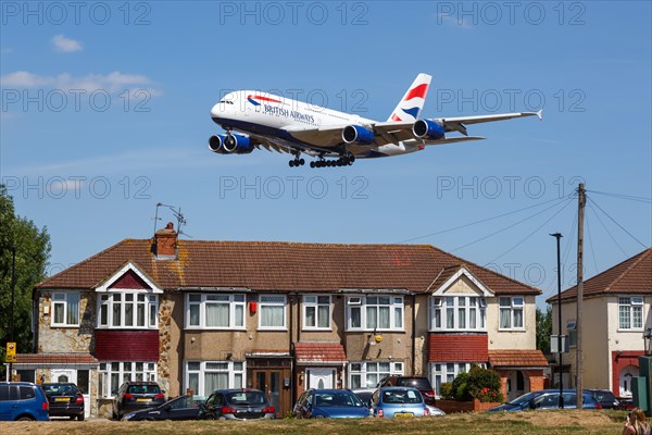 A British Airways Airbus A380-800