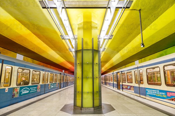 Subway Metro station Candidplatz station in Munich