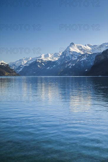 Lake and mountains