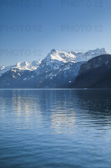 Lake and mountains