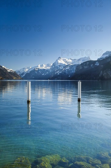 View from Brunnen over the Lake of Uri towards Flueelen