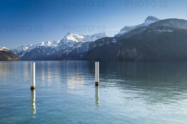 View from Brunnen over the Lake of Uri towards Flueelen