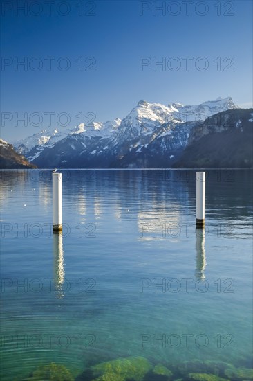 View from Brunnen over the Lake of Uri towards Flueelen