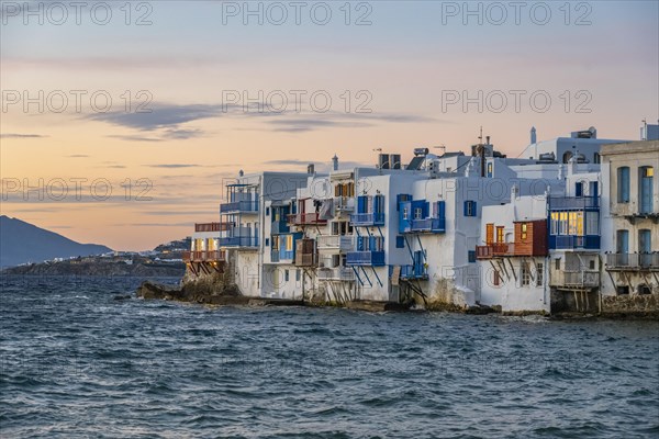 White houses by the sea