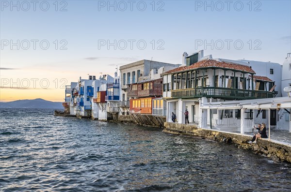 White houses by the sea