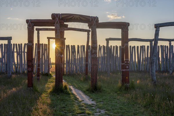 Sunset at the ring sanctuary Poemmelte