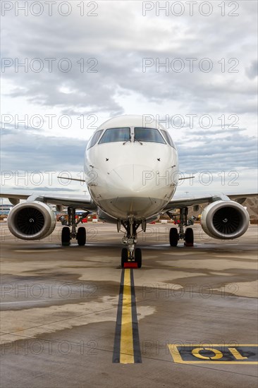 A German Airways Embraer 190 with the registration D-AJHW at Cologne Airport