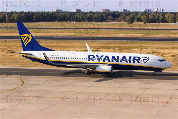 A Boeing 737-800 aircraft of Ryanair with registration EI-DWO at Berlin-Tegel Airport