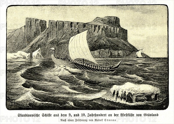 Scandinavian ships from the 9th and 10th century off the west coast of Greenland