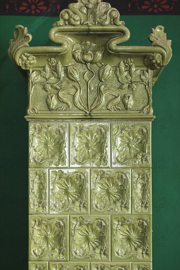 North German tiled stove