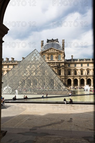 Louvre museum with the Pyramide