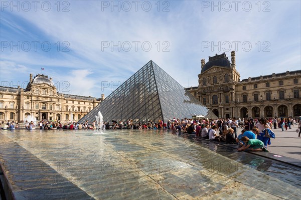 Louvre museum with the Pyramide