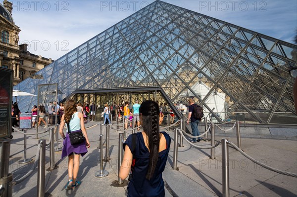 Louvre museum with the Pyramide