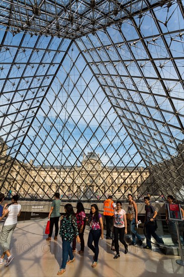 Louvre museum with the Pyramide