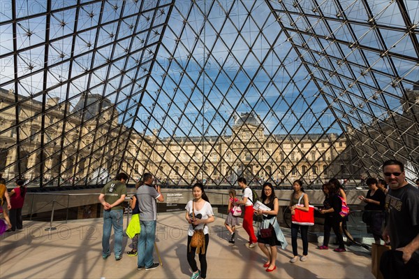 Louvre museum with the Pyramide