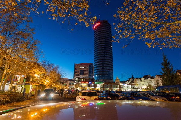 Eichplatz square with Jentower