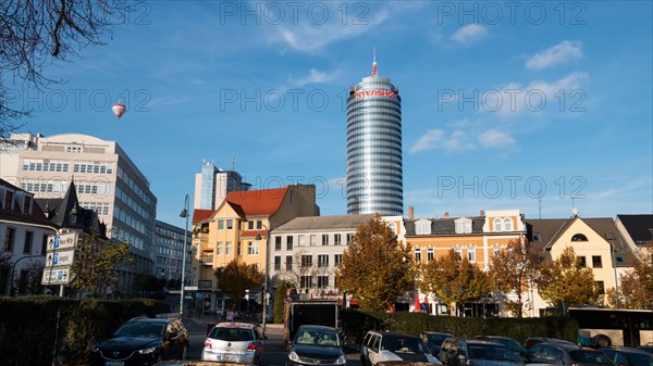 Eichplatz square with Jentower