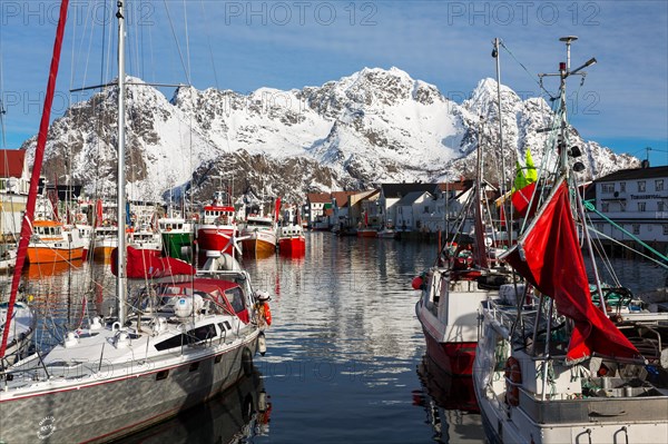 Henningsvaer harbour