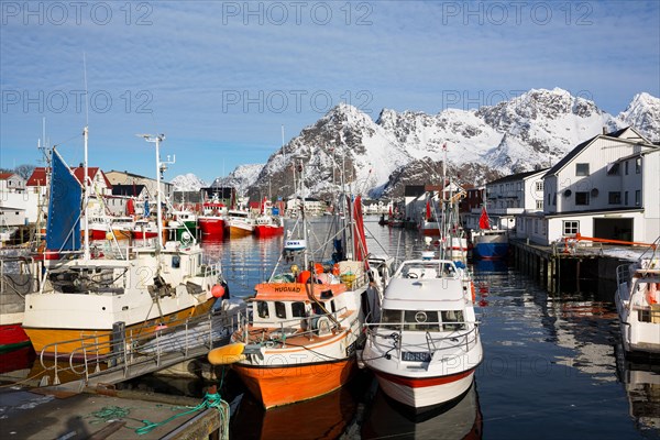 Henningsvaer harbour