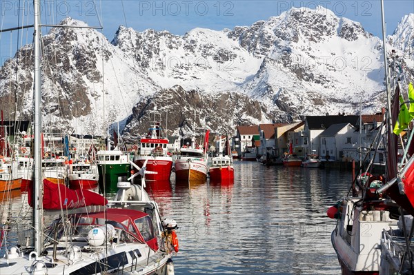 Henningsvaer harbour